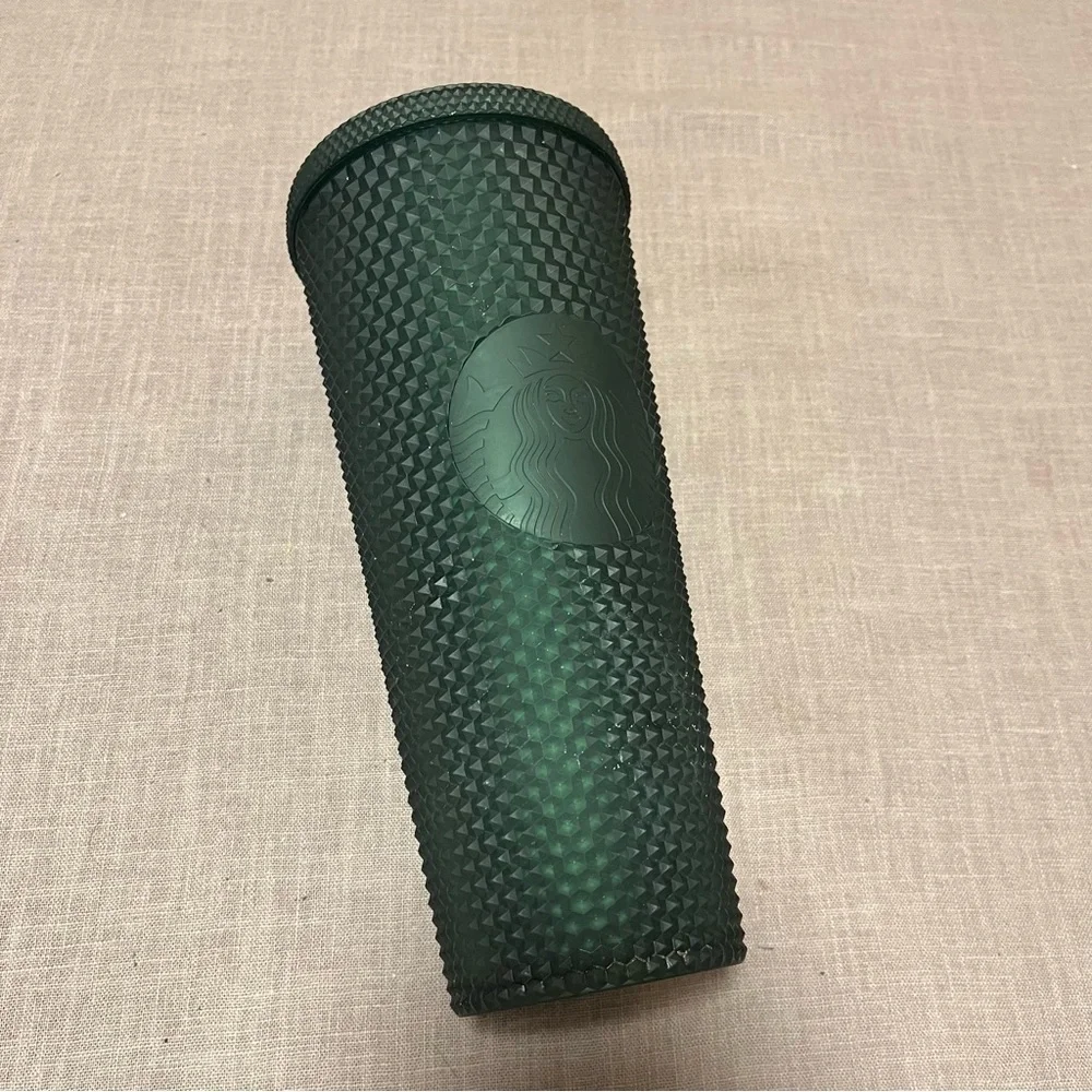 Starbucks Studded Tumbler - Matte Dark Green, 24 oz 2022 Holiday Acrylic